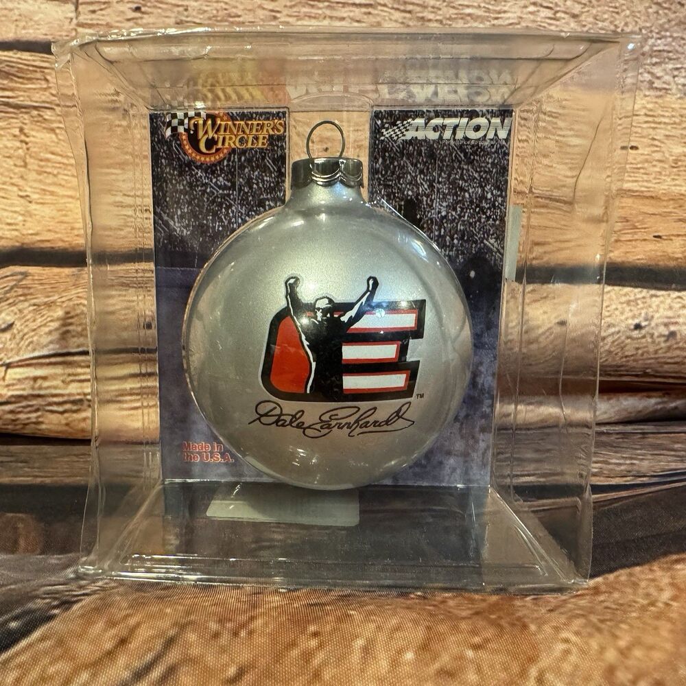 Dale Earnhardt Christmas Ornament Vtg Winner Circle Action NASCAR Collectible